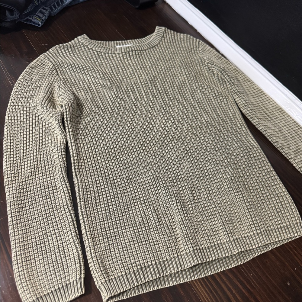 Boys Beige Sweater Cotton On ribbed